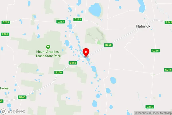 Tooan,Victoria Area Map