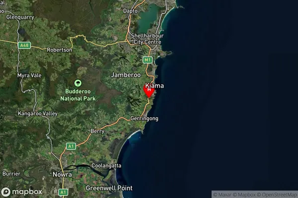 Kiama Heights,New South Wales Satellite Map