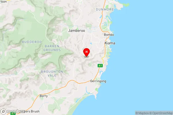 Saddleback Mountain,New South Wales Area Map