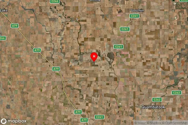 Wangie,Victoria Satellite Map