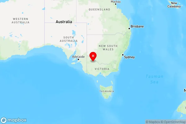 Myall,Victoria Region Map