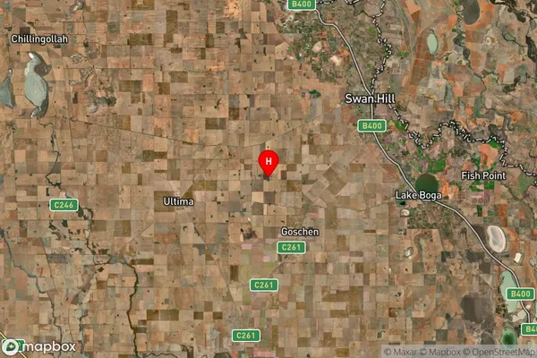 Ultima East,Victoria Satellite Map