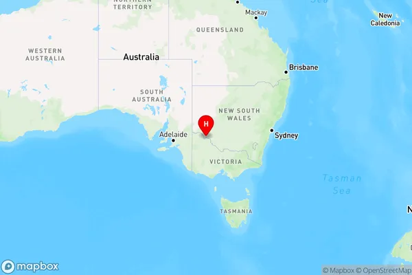 Robinvale Irrigation District Section B,Victoria Region Map