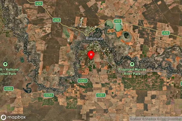 Robinvale Irrigation District Section E,Victoria Satellite Map