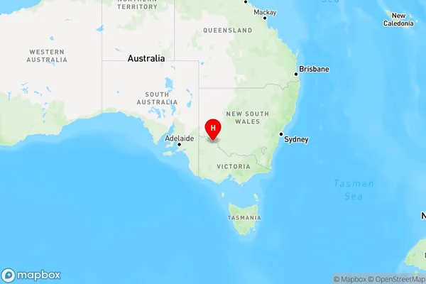 Robinvale Irrigation District Section E,Victoria Region Map