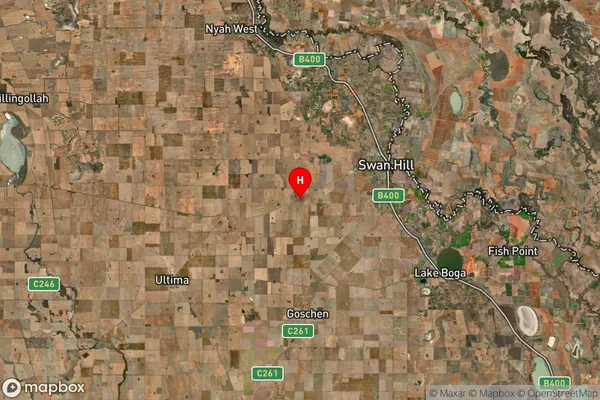 Swan Hill West,Victoria Satellite Map