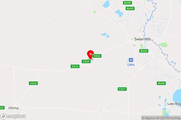 Swan Hill West,Victoria Area Map