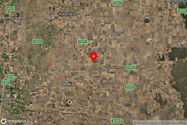 Waggarandall,Victoria Satellite Map