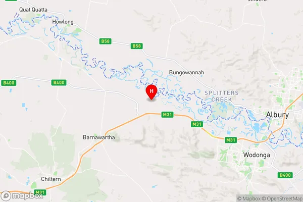 Barnawartha North,Victoria Area Map