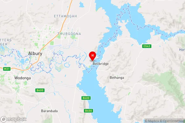 Lake Hume Village,New South Wales Area Map