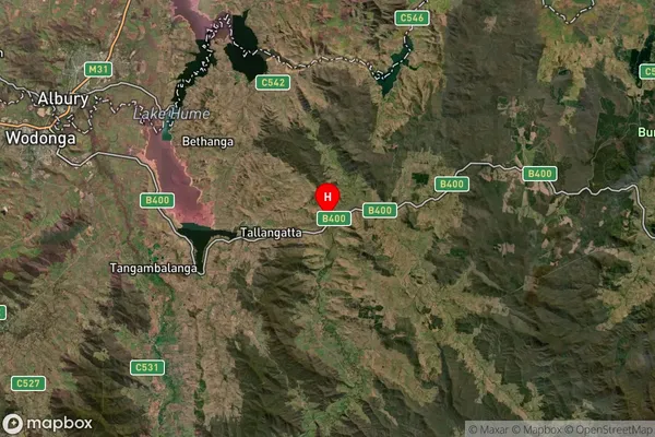 Old Tallangatta,Victoria Satellite Map