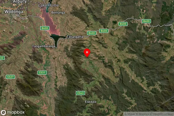 Tallangatta South,Victoria Satellite Map