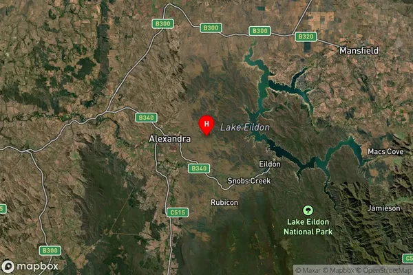 Devils River,Victoria Satellite Map