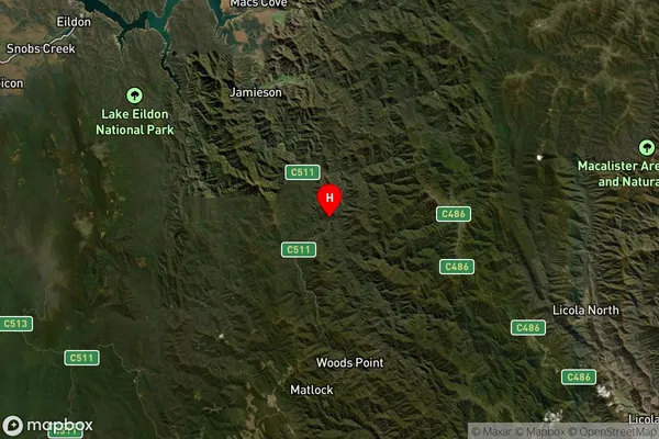 Knockwood,Victoria Satellite Map