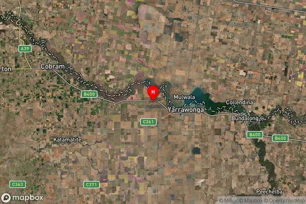 Burramine,Victoria Satellite Map