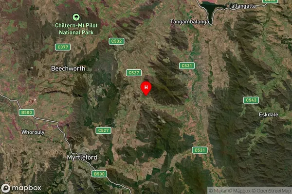 Bruarong,Victoria Satellite Map