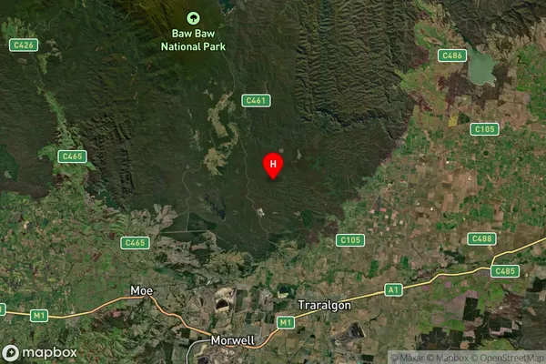 Boola,Victoria Satellite Map