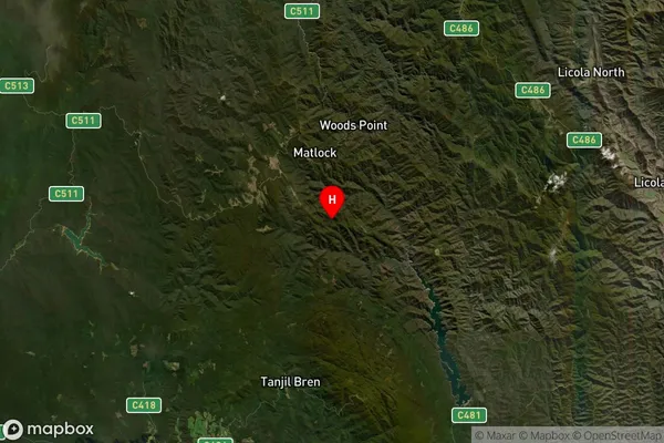 Jericho,Victoria Satellite Map