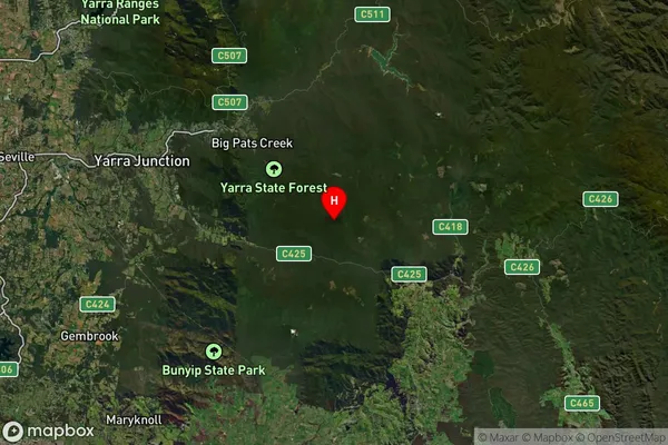 Ada,Victoria Satellite Map