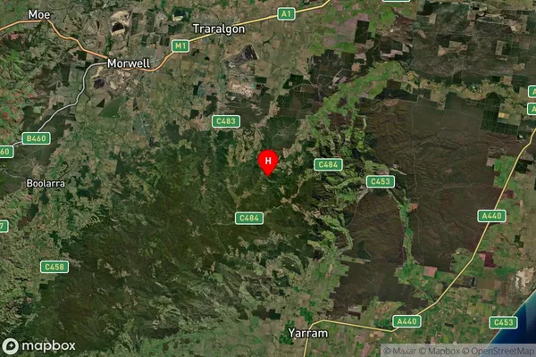 Callignee South,Victoria Satellite Map