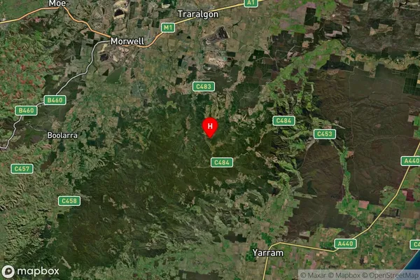 Mount Tassie,Victoria Satellite Map