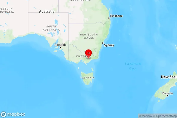 Koorool,Victoria Region Map