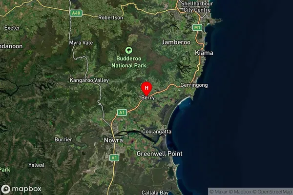 Berry,New South Wales Satellite Map