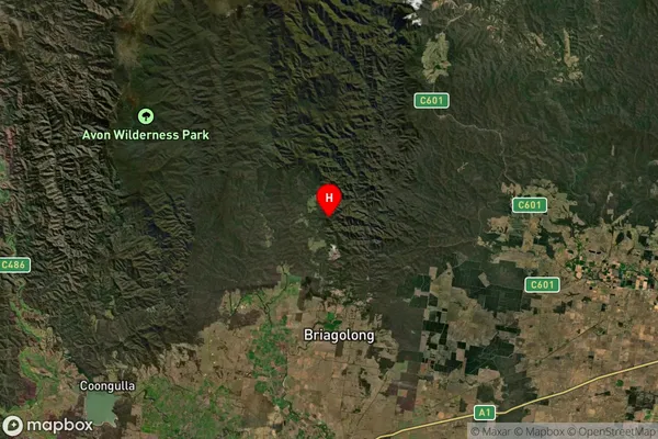 Woolenook,Victoria Satellite Map