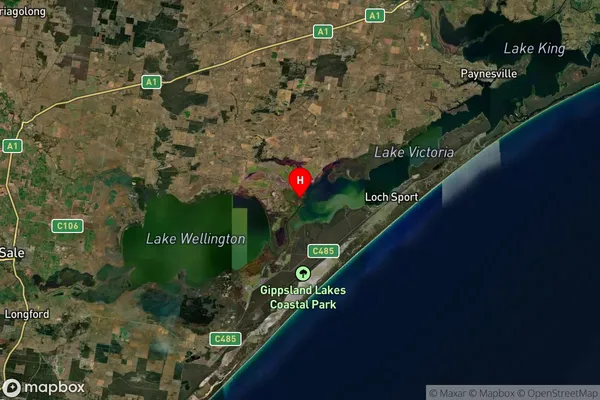 Hollands Landing,Victoria Satellite Map