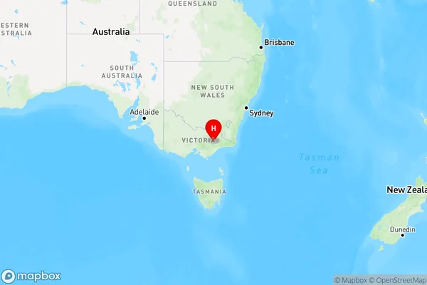 Wongungarra,Victoria Region Map