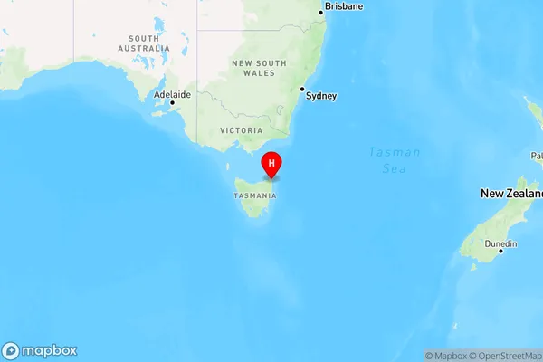 Mount William,Tasmania Region Map