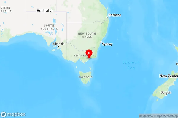 Banksia Peninsula,Victoria Region Map