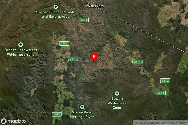 Deddick Valley,Victoria Satellite Map