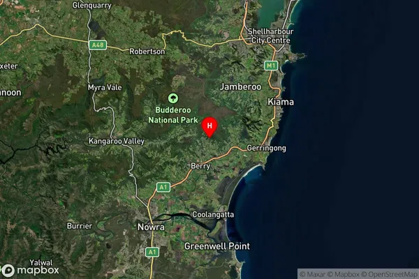 Broughton Vale,New South Wales Satellite Map