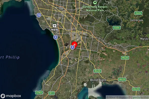 Sandhurst,Victoria Satellite Map