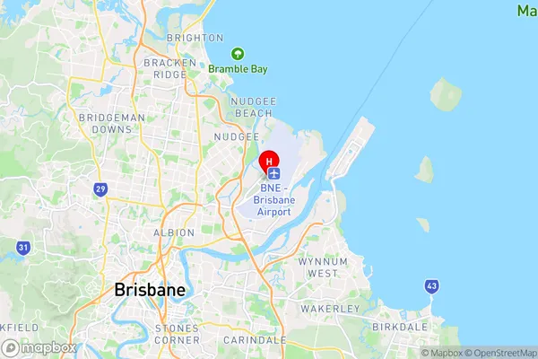 Brisbane Airport,Queensland Area Map