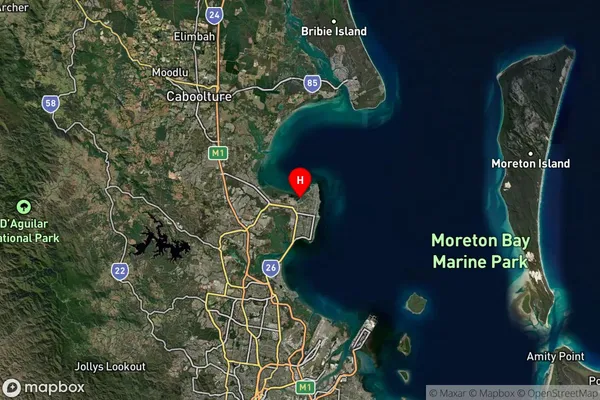 Newport,Queensland Satellite Map