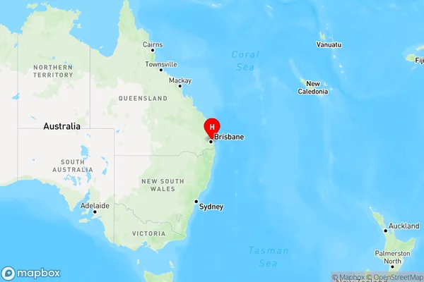 Port Of Brisbane,Queensland Region Map