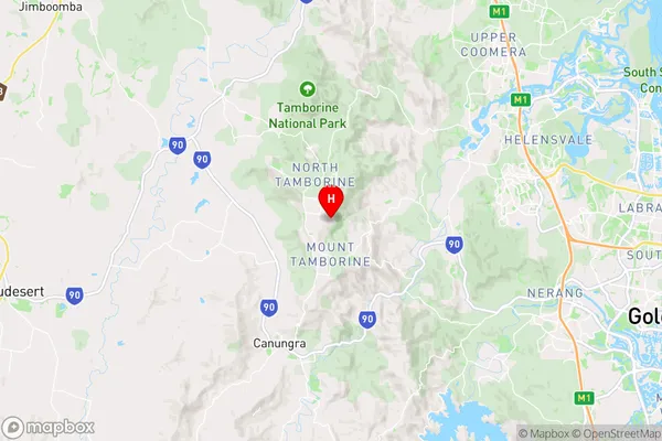 Tamborine Mountain,Queensland Area Map