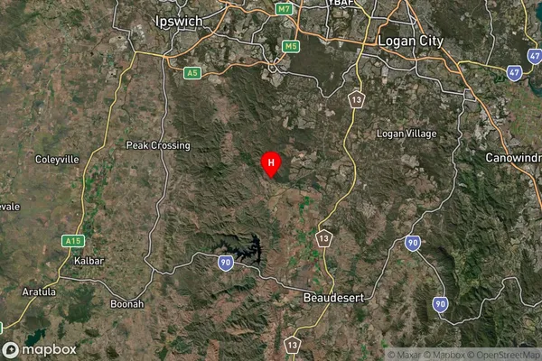 Flinders Lakes,Queensland Satellite Map