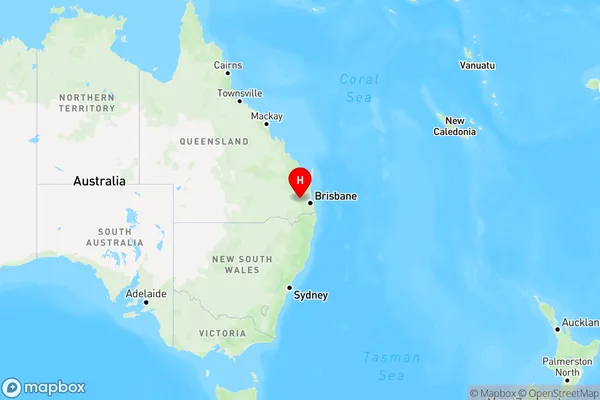 Cressbrook Creek,Queensland Region Map