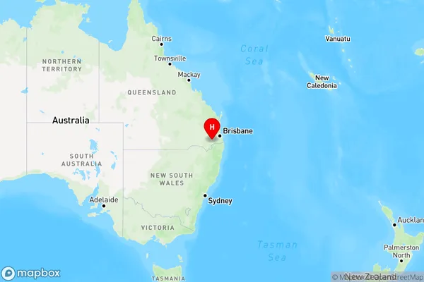 Berat,Queensland Region Map