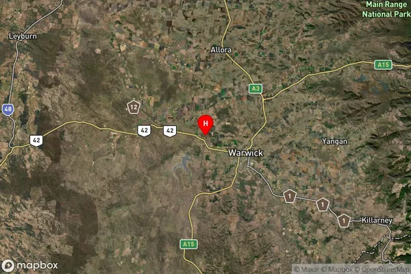 Allan,Queensland Satellite Map