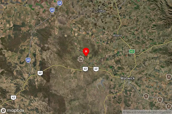 Bony Mountain,Queensland Satellite Map