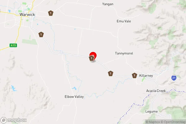 Loch Lomond,Queensland Area Map