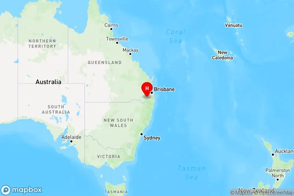 Loch Lomond,Queensland Region Map