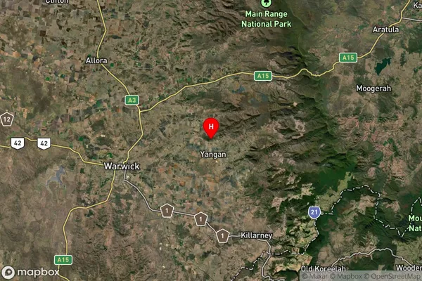 Mount Sturt,Queensland Satellite Map