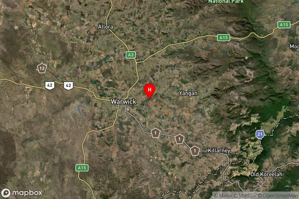The Hermitage,Queensland Satellite Map