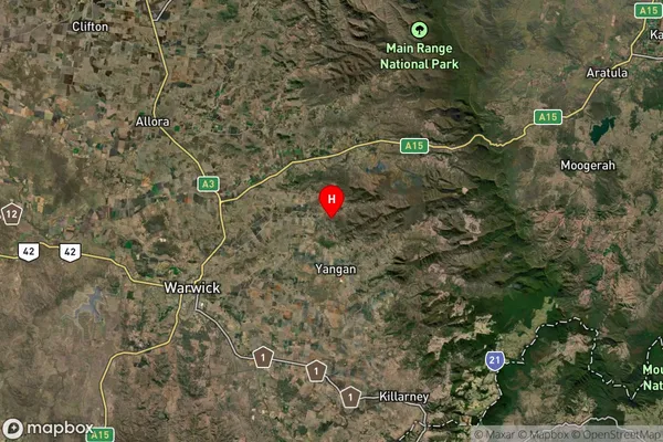 Upper Freestone,Queensland Satellite Map