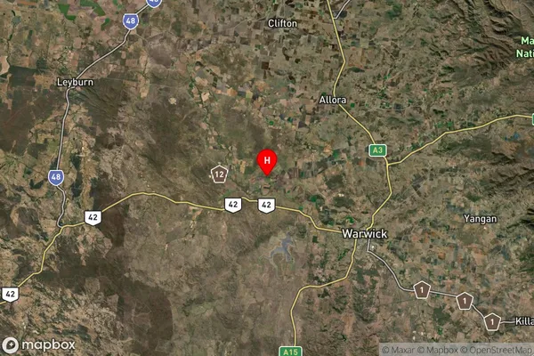 Upper Wheatvale,Queensland Satellite Map